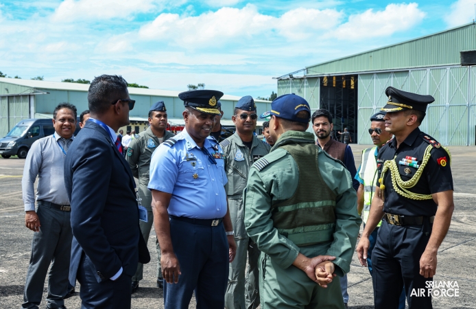 ANOTHER IAF MI-17V5 HELICOPTER ARRIVES IN SRI LANKA TO SUPPORT ONGOING RECOVERY EFFORTS