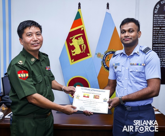 SLAF AND MYANMAR AIR FORCE CONDUCT SUBJECT MATTER EXPERT EXCHANGE ON AVIATION MEDICINE, MENTAL HEALTH AND NUTRITION