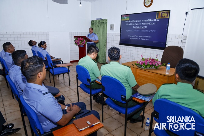 SLAF AND MYANMAR AIR FORCE CONDUCT SUBJECT MATTER EXPERT EXCHANGE ON AVIATION MEDICINE, MENTAL HEALTH AND NUTRITION