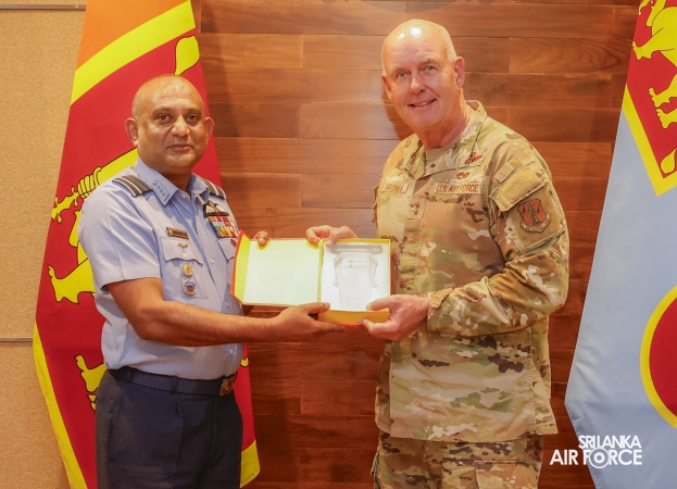 ADJUTANT GENERAL OF THE STATE OF MONTANA NATIONAL GUARD CALLS ON THE COMMANDER OF THE AIR FORCE