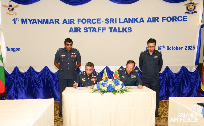 FIRST MYANMAR–SRI LANKA AIR FORCE AIR STAFF TALKS STRENGTHEN BILATERAL COOPERATION