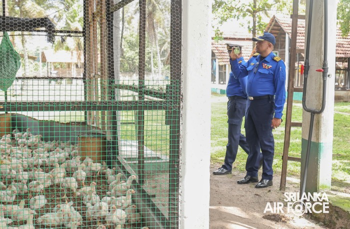 NAVY AGRICULTURE UNIT VISITS SLAF BASE KATUNAYAKE