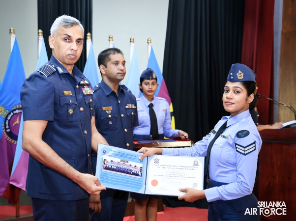 CERTIFICATE AWARDING CEREMONY OF NO. 28 ENGLISH MEDIUM AND NO. 99 SINHALA MEDIUM NON-COMMISSIONED OFFICERS' MANAGEMENT COURSES