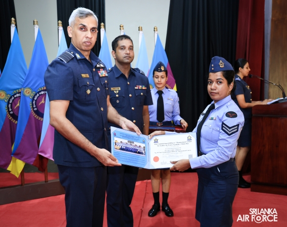 CERTIFICATE AWARDING CEREMONY OF NO. 28 ENGLISH MEDIUM AND NO. 99 SINHALA MEDIUM NON-COMMISSIONED OFFICERS' MANAGEMENT COURSES