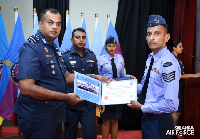 CERTIFICATE AWARDING CEREMONY OF NO. 28 ENGLISH MEDIUM AND NO. 99 SINHALA MEDIUM NON-COMMISSIONED OFFICERS' MANAGEMENT COURSES