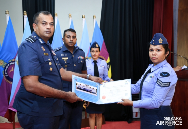 CERTIFICATE AWARDING CEREMONY OF NO. 28 ENGLISH MEDIUM AND NO. 99 SINHALA MEDIUM NON-COMMISSIONED OFFICERS' MANAGEMENT COURSES