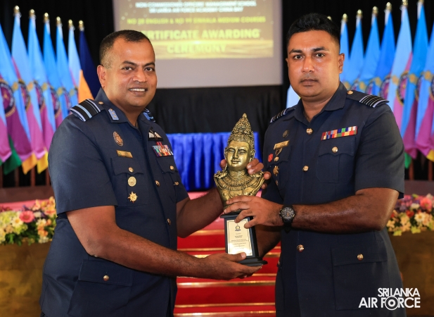 CERTIFICATE AWARDING CEREMONY OF NO. 28 ENGLISH MEDIUM AND NO. 99 SINHALA MEDIUM NON-COMMISSIONED OFFICERS' MANAGEMENT COURSES