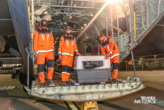 PAKISTAN AIR FORCE C-130 AIRCRAFT ARRIVES WITH HUMANITARIAN ASSISTANCE