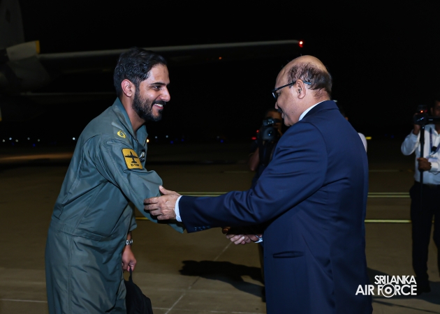 PAKISTAN AIR FORCE C-130 AIRCRAFT ARRIVES WITH HUMANITARIAN ASSISTANCE