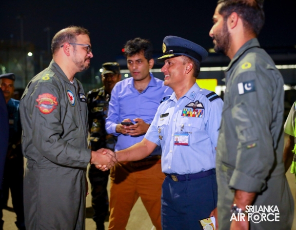 PAKISTAN AIR FORCE C-130 AIRCRAFT ARRIVES WITH HUMANITARIAN ASSISTANCE