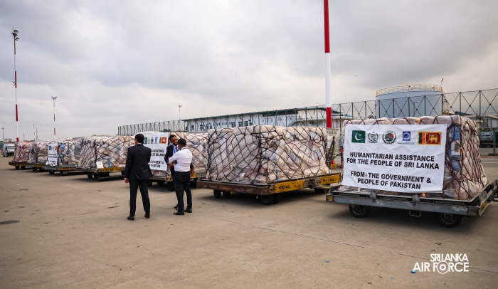 PAKISTAN’S NDMA SENDS HUMANITARIAN RELIEF SHIPMENT TO SRI LANKA