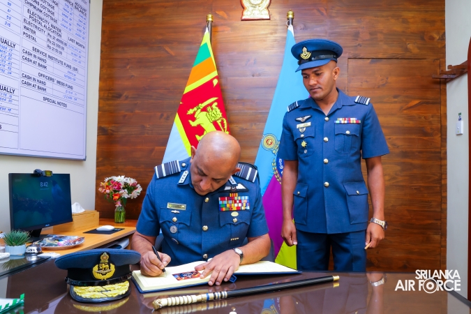 AIR VICE MARSHAL INDIKA WICKRAMASINGHE ASSUMES DUTIES THE VICE CHANCELLOR OF GENERAL SIR JOHN KOTELAWALA DEFENCE UNIVERSITY