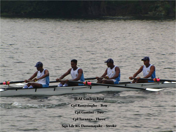 Air Force Rowing team emerge Runners up at the 03rd Carlton Sprints 2010