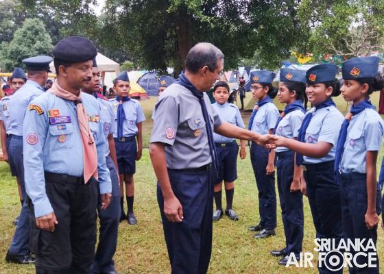SLAF AIR SCOUTS PARTICIPATE FOR THE 57TH COLOMBO CAMPOREE 2022