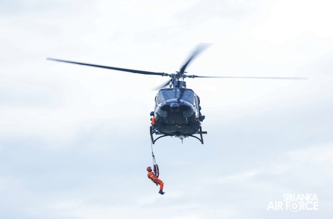 SLAF FIRE AND RESCUE SERVICE CONDUCTS SERT AIR-SEA RESCUE HELICOPTER TRAINING