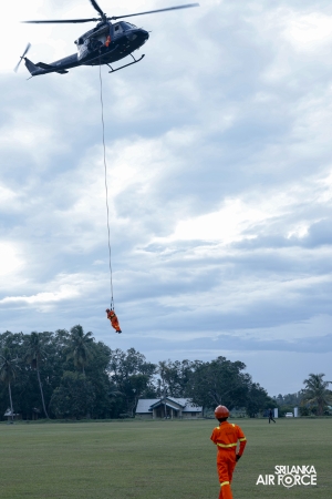 SLAF FIRE AND RESCUE SERVICE CONDUCTS SERT AIR-SEA RESCUE HELICOPTER TRAINING