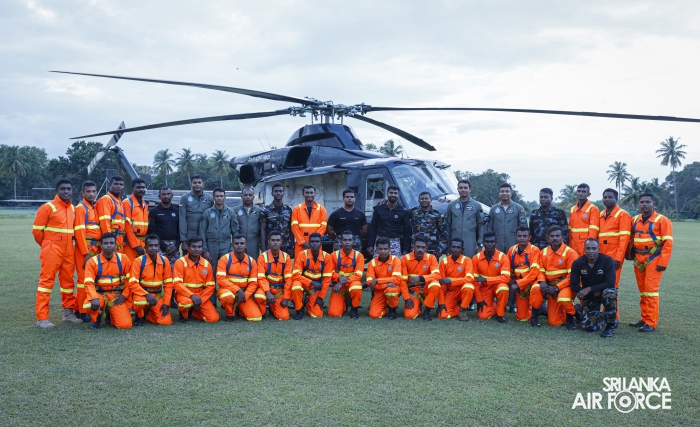 SLAF FIRE AND RESCUE SERVICE CONDUCTS SERT AIR-SEA RESCUE HELICOPTER TRAINING