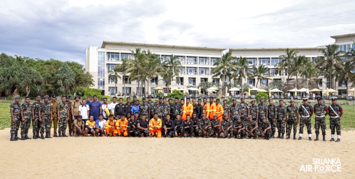 SLAF FIRE AND RESCUE SERVICE CONDUCTS SERT AIR-SEA RESCUE HELICOPTER TRAINING