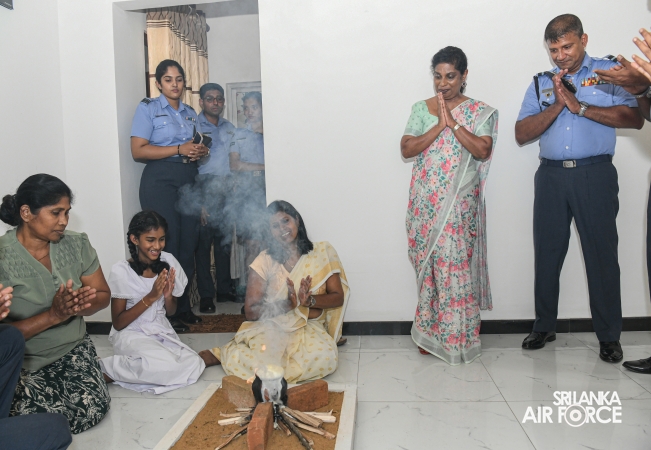 SLAF SEVA VANITHA UNIT CONDUCTS A HOUSE WARMING CEREMONY