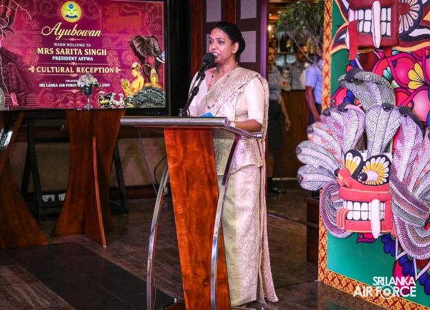 SLAF SEVA VANITHA UNIT ORGANIZES CULTURAL RECEPTION FOR MRS. SARITA SINGH PRESIDENT AFFWA