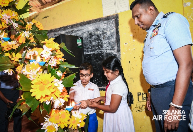 SLAF SEVA VANITHA UNIT HANDS OVER NEW CLASSROOM BUILDING TO GALENBIDUNUWEWA HURULUWEWA VAM IURA SCHOOL
