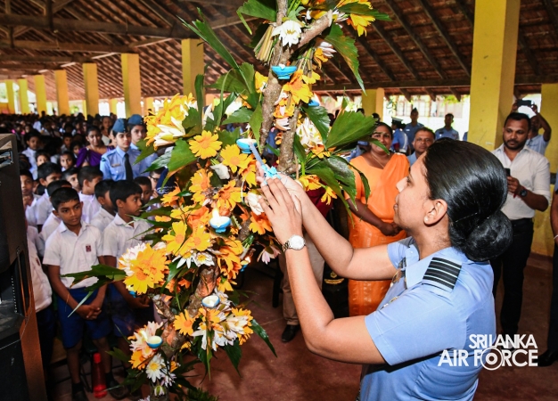 SLAF SEVA VANITHA UNIT HANDS OVER NEW CLASSROOM BUILDING TO GALENBIDUNUWEWA HURULUWEWA VAM IURA SCHOOL