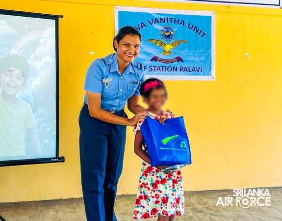 CHARITABLE DONATION DRIVE BY THE SEVA VANITHA UNIT OF SLAF STATION PALAVI