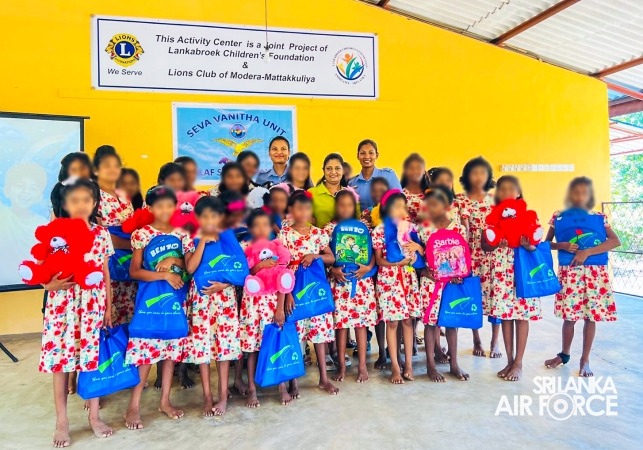 CHARITABLE DONATION DRIVE BY THE SEVA VANITHA UNIT OF SLAF STATION PALAVI