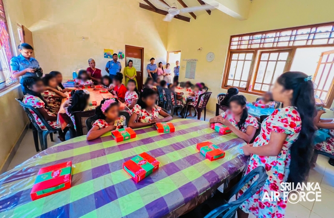 CHARITABLE DONATION DRIVE BY THE SEVA VANITHA UNIT OF SLAF STATION PALAVI