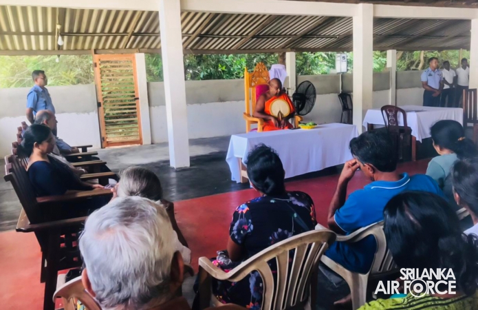 SLAF STATION PALAVI CONDUCTS EYE CLINIC AND SPECTACLE DONATION PROGRAMME AT KANDAYAYA