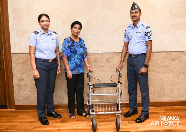 SPECIAL DONATION PROGRAM BY AIR FORCE SEVA VANITHA UNIT TO SUPPORT FAMILIES OF SLAF PERSONNEL