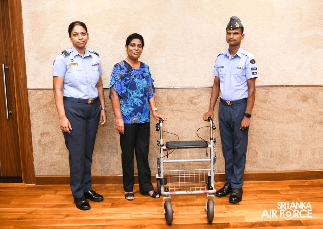 SPECIAL DONATION PROGRAM BY AIR FORCE SEVA VANITHA UNIT TO SUPPORT FAMILIES OF SLAF PERSONNEL