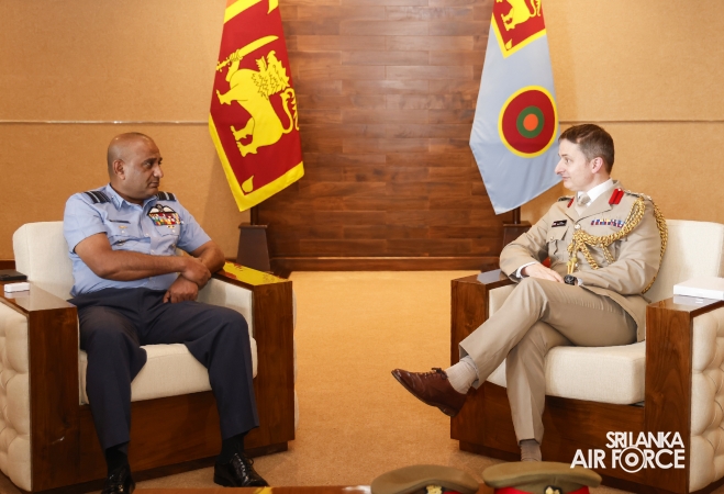 OUTGOING DEFENCE ADVISOR AT THE BRITISH HIGH COMMISSION IN SRI LANKA CALLS ON THE COMMANDER