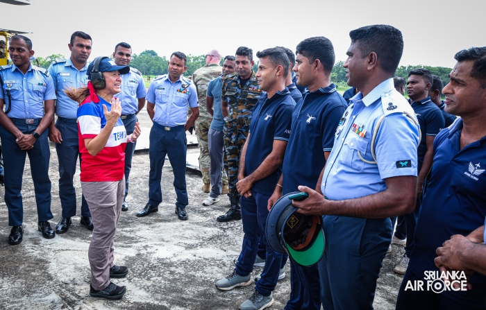 DISASTER RELIEF CONSIGNMENT ARRIVES AT SLAF BASE ANURADHAPURA WITH US AND UNOPS SUPPORT
