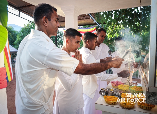 11TH SRI AVIATION CONTINGENT IN MINUSCA MARKS POSON POYA DAY WITH RELIGIOUS OBSERVANCES AT BRIA