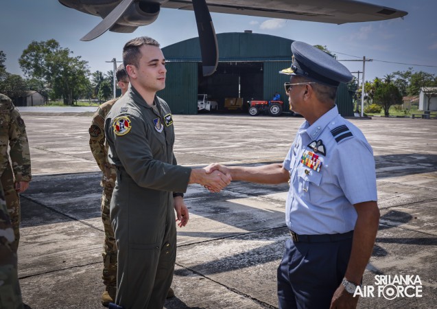 UNITED STATES AIR FORCE C-130 AIRCRAFT ARRIVE IN SRI LANKA TO SUPPORT CYCLONE DITWA RELIEF OPERATIONS