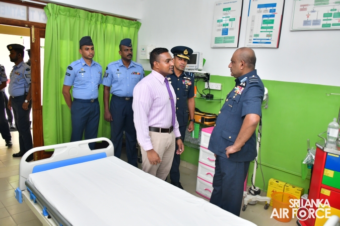 ANNUAL
COMMANDER'S INSPECTION AT SLAF BASE VAVUNIYA