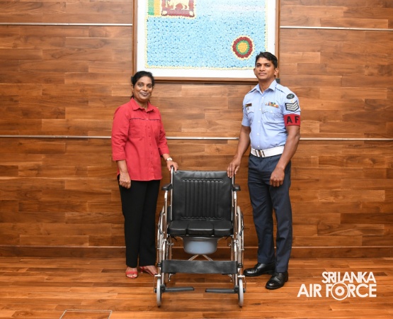 SLAF SEVA VANITHA UNIT DONATES MOBILITY AIDS TO DESERVING FAMILY MEMBERS OF SERVICE PERSONNEL