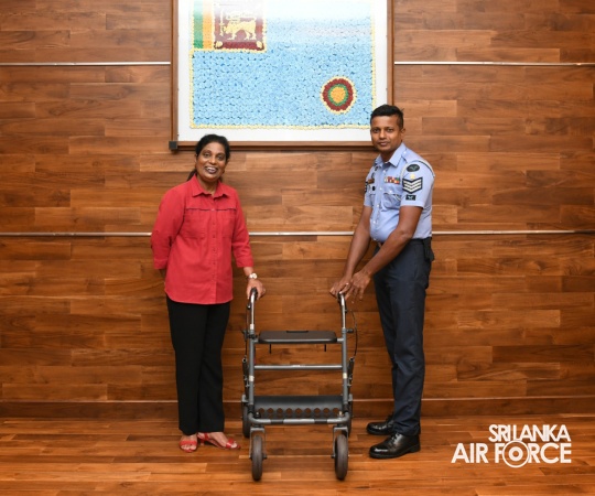 SLAF SEVA VANITHA UNIT DONATES MOBILITY AIDS TO DESERVING FAMILY MEMBERS OF SERVICE PERSONNEL
